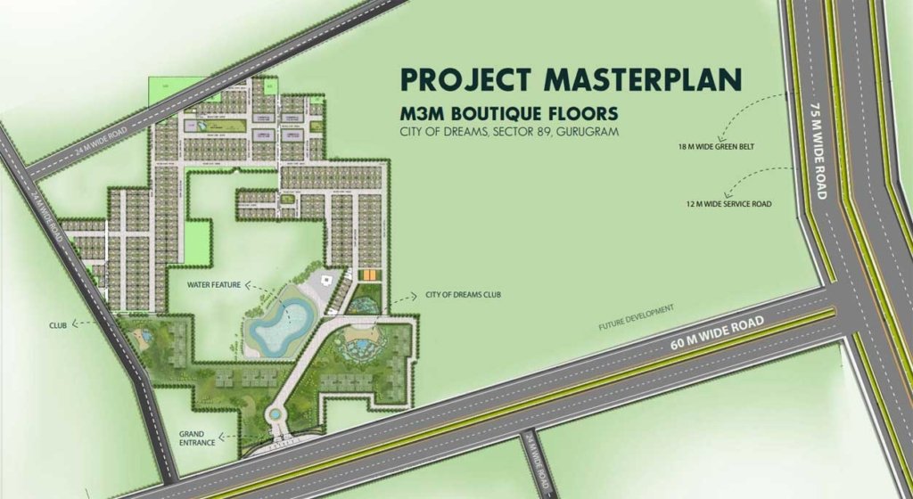 M3M Boutique Floors Sector 89 master plan