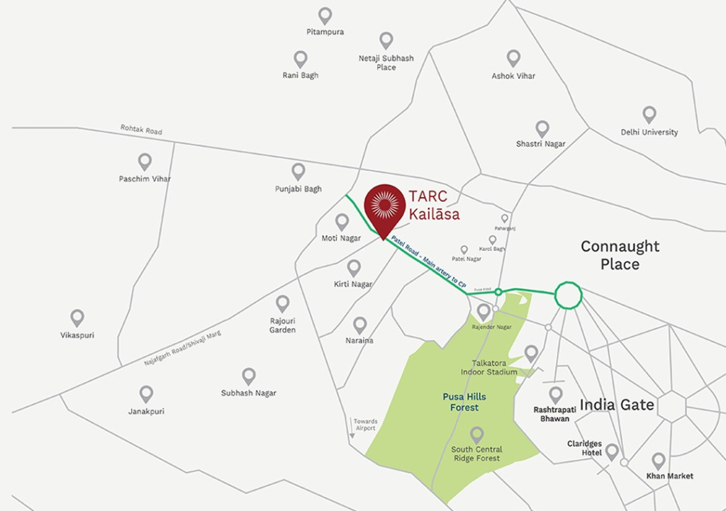 Tarc Kailasa Patel Road location map
